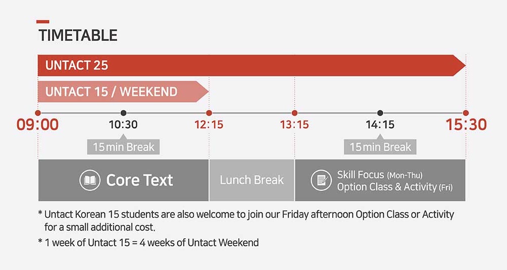 LK-untact time table LK-untact time table